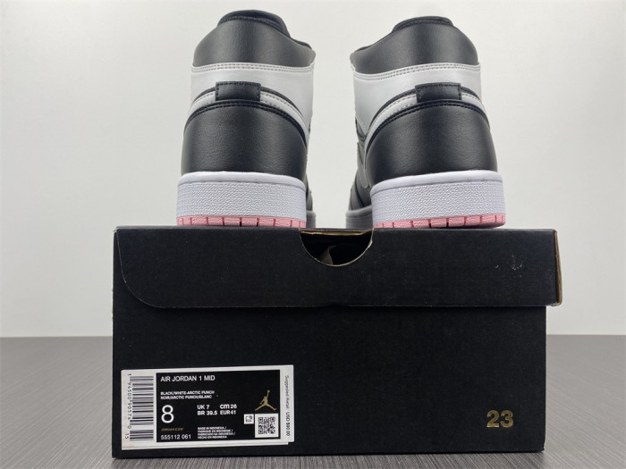 Jordan 1 Mid Arctic Pink Black (GS) 555112-061