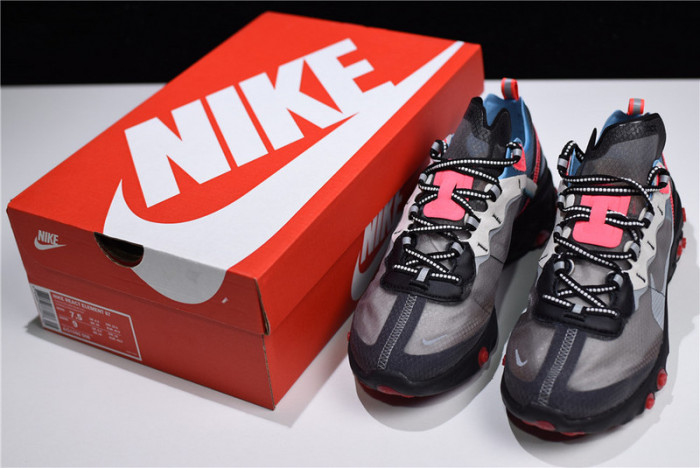Nike React Element 87 Blue Chill Solar Red AQ1090-006