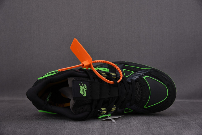 OFW x Nike Air Rubber Dunk “Green Strike” CU6015-001