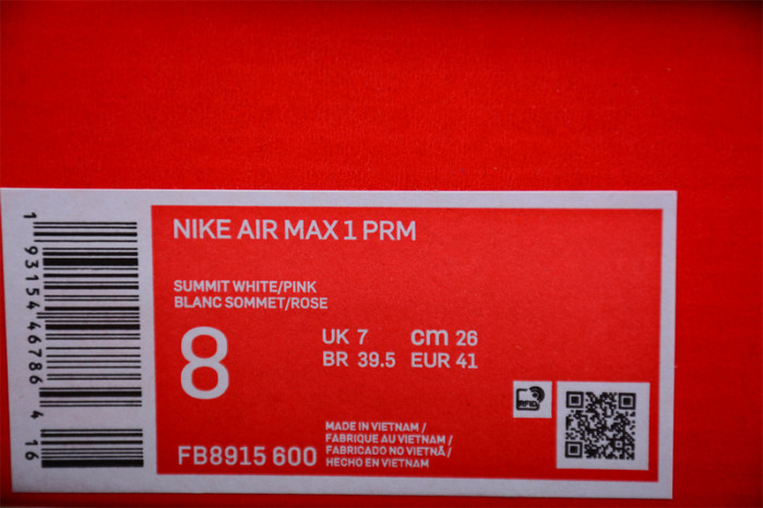 Nike Air Max 1 PRM Corduroy Coral Stardust FB8915-600
