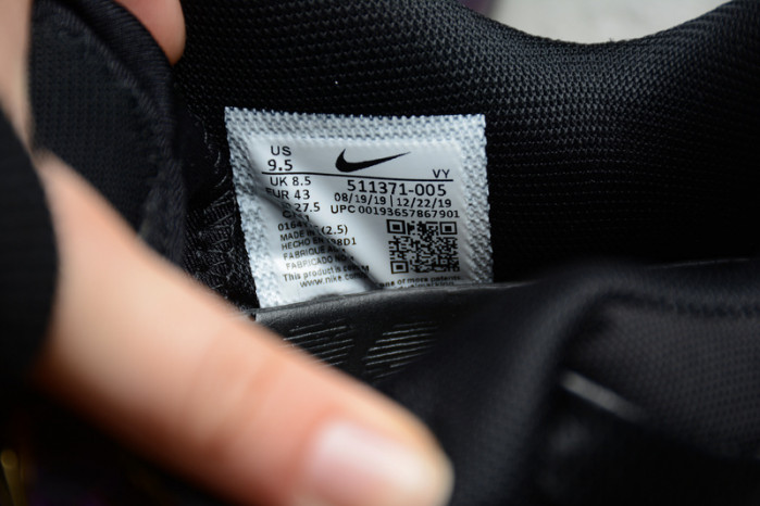 NIKE ZOOM KOBE VII BLACK PURPLE-GOLD 511371-005