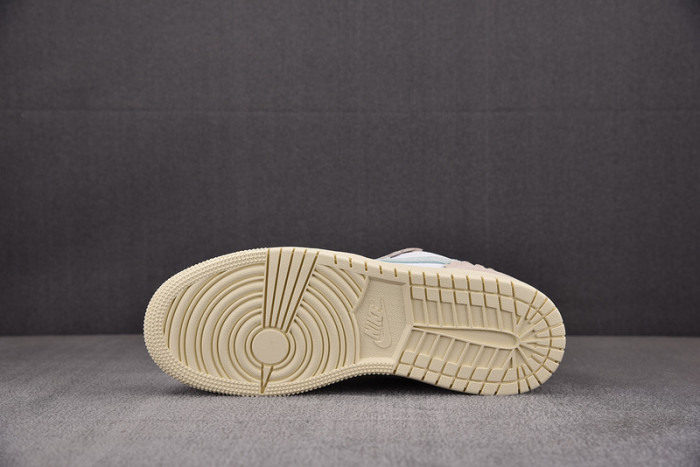 AIR JORDAN 1 LOW GS WHITE PINK SOFT BLUE DZ5356-800