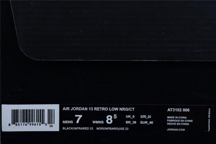 Air Jordan 13 Low Clot Black Infrared AT3102-006