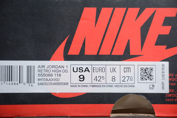 Air Jordan 1 High OG “University Gold” 555088-118