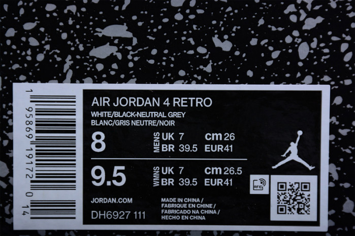 AIR JORDAN 4 “MILITARY BLACK” DH6927-111