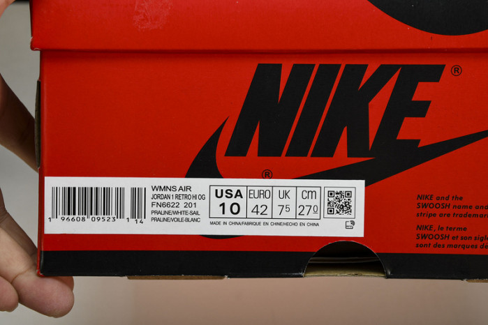 Air Jordan 1 High OG WMNS “Praline” FN6622-201