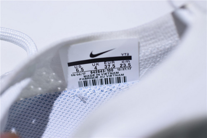 Nike Mens Air VaporMax Flyknit 2.0 Triple White 942843-100