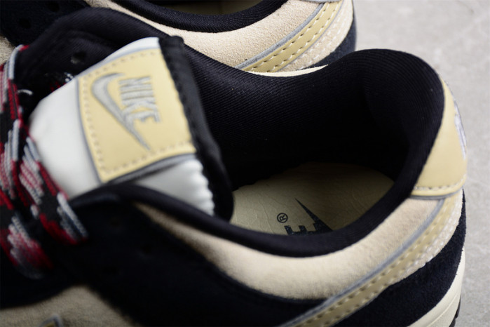 Nike Dunk Low LX Black Suede Team Gold (W) DV3054-001