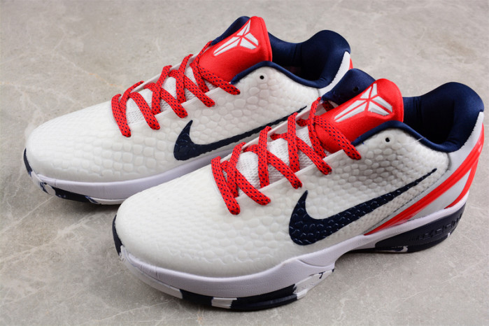 NIKE KOBE 6 PROTRO "TEAM USA" PE HOME WHITE CW2190-146