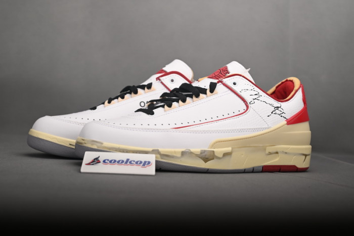 OFW x Air Jordan 2 Low SP White Red DJ4375-106